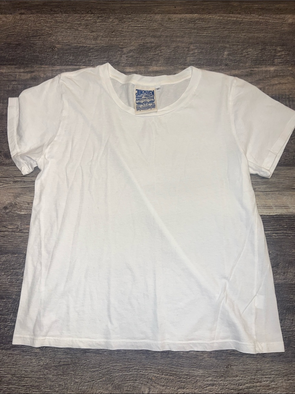 Jungmaven White Hemp Cotton Classic Tee T-Shirt Medium